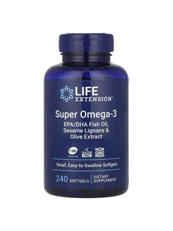 Омега-3, рыбий жир, Super Omega-3 EPA DHA 240 капсул