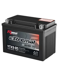 Аккумулятор RDRIVE SILVER YTX9-BS 12V 8.4Ач прям.пол. Leoch Battery Inc. 248239107 купить за 3 868 ₽ в интернет-магазине Wildberries