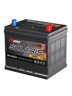 Аккумулятор RDRIVE SOLARIS 55D23L 12V 55Ач обр.пол