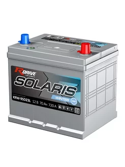 Аккумулятор RDRIVE SOLARIS 95D23L 12V 70Ач обр.пол