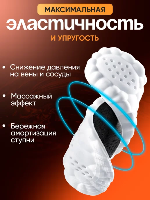 Стельки мягкие анатомические для обуви и кроссовок