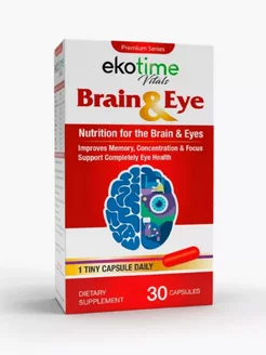 Витамины для мозга и памяти Лютеин для глаз BRAIN & EYE Ekotime Vitals 248388749 купить за 637 ₽ в интернет-магазине Wildberries