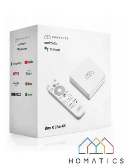 Медиаплеер,смарт приставка,Android TV,Box R Lite 4K Homatics 248527404 купить за 5 283 ₽ в интернет-магазине Wildberries