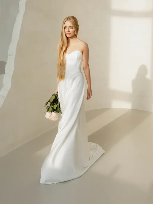 OZEROVA Wedding Dress Свадебное платье белое, белый, фото 3