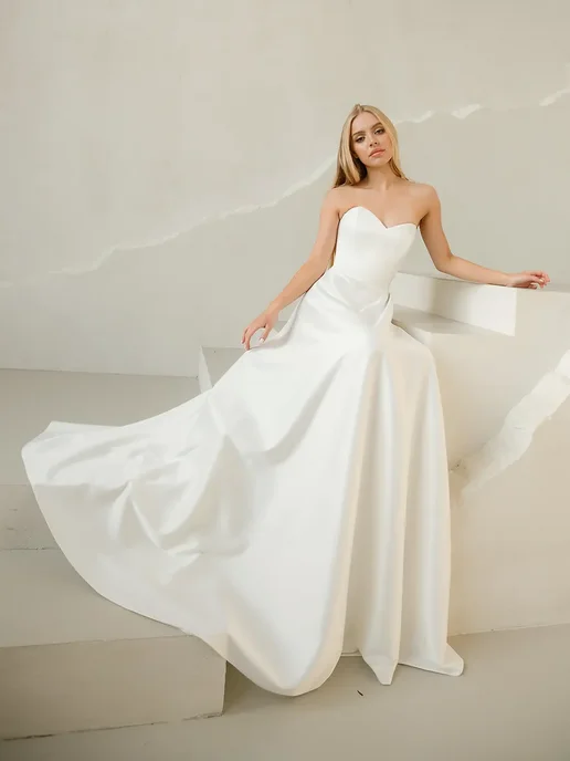 OZEROVA Wedding Dress Свадебное платье белое, белый, фото 5