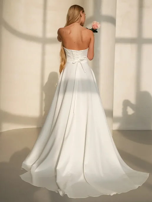 OZEROVA Wedding Dress Свадебное платье белое, белый, фото 6