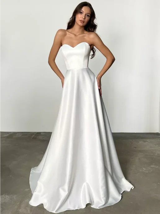 OZEROVA Wedding Dress Свадебное платье белое, белый, фото 8