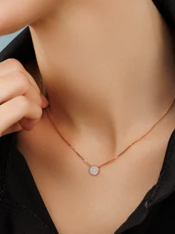 Колье серебро 925 с подвеской на шею серебряная круглая Veronika jewelry factory 248539535 купить за 1 470 ₽ в интернет-магазине Wildberries