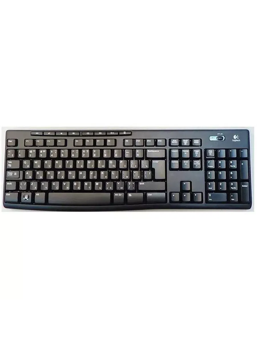 LOGITECH Клавиатура беспроводная K270, черный (920-003757)