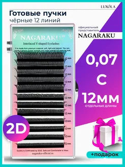 2D 0.07 C 12 мм, ресницы НАГАРАКУ