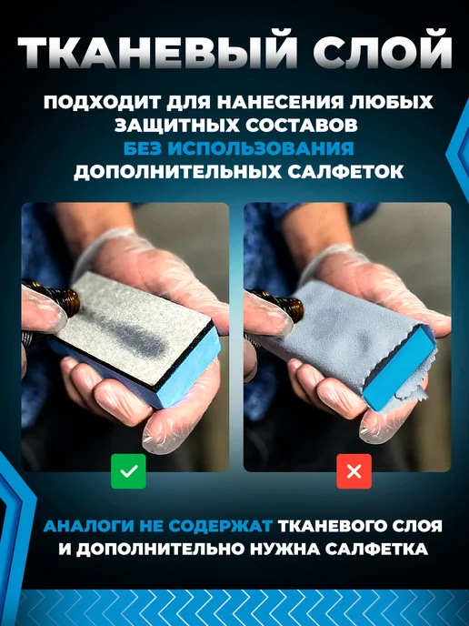 Аппликатор для нанесения защитных покрытий XL, голубой, фото 5
