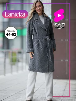 Пальто осеннее с поясом Lanicka 248634304 купить за 9 360 ₽ в интернет-магазине Wildberries