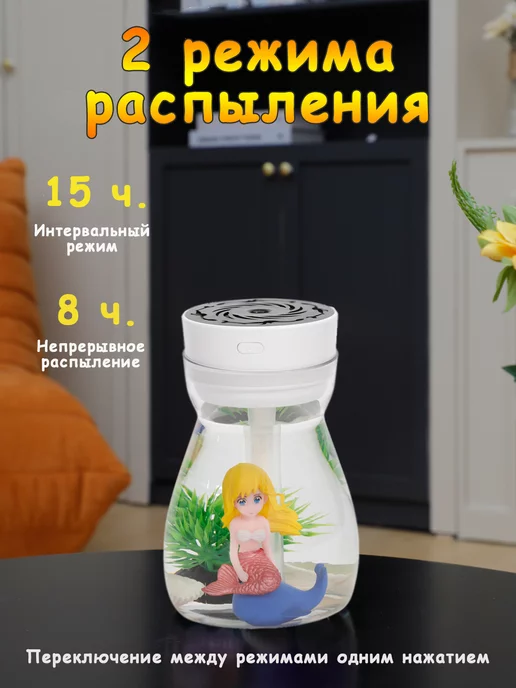 РегионМебель Увлажнитель воздуха с функцией ночника, белый, фото 2