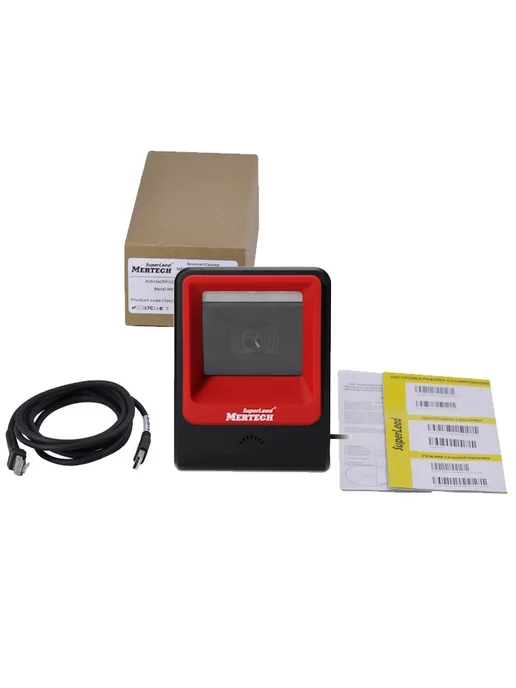 Mertech Стационарный сканер штрихкодов MЕRTЕCH 8400 2D Red, красный, фото 6