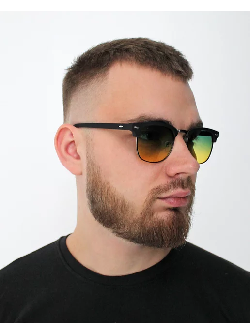 Babilon shop Очки для водителя и рыбалки поляризационные антиблик, желтый, фото 7