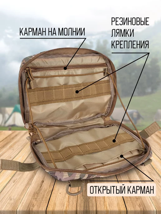 отличный утилитарный подсумок органайзер мультикам, зеленый, фото 7