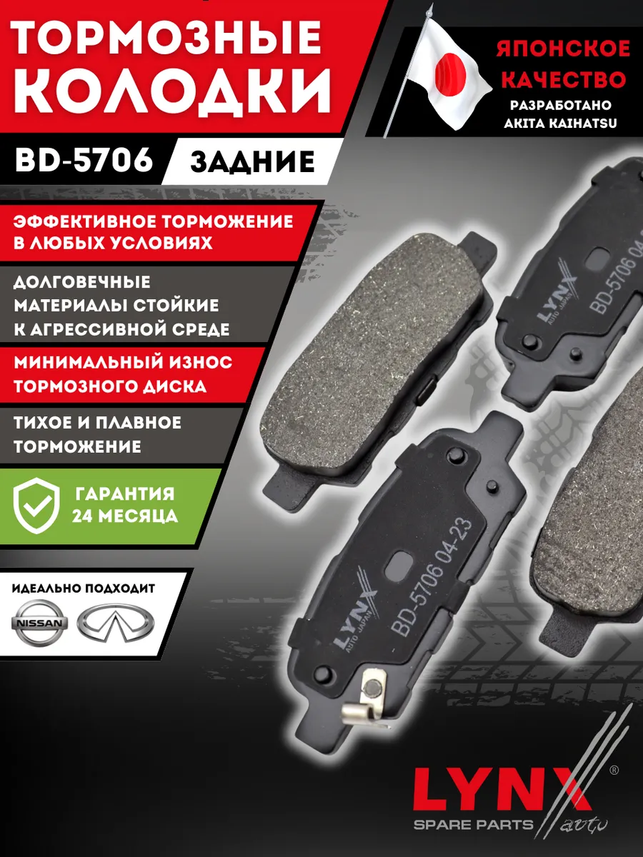 Тормозные Колодки Задние Ниссан Кашкай j10 Х-трейл Т31 Тиида
