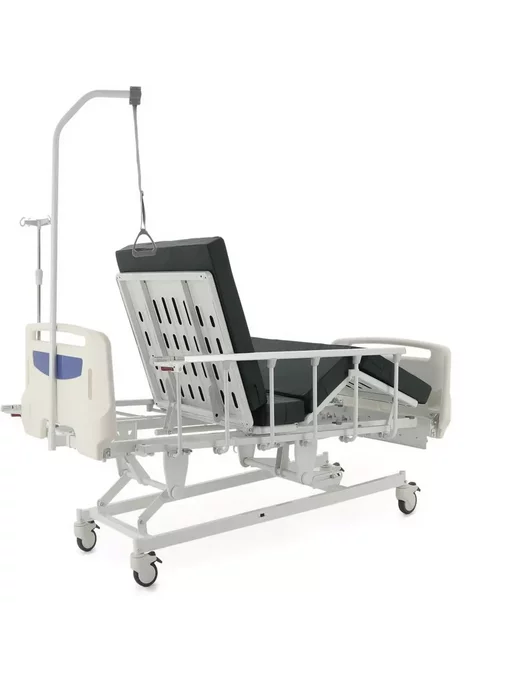Med-Mos Кровать для лежачих больных E-1, с матрасом, механическая, белый, фото 2