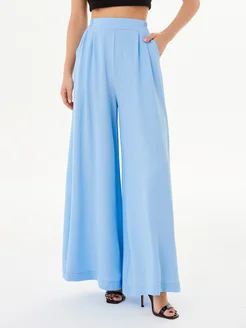 Брюки палаццо классические широкие mimi pajamas 248902171 купить за 2 059 ₽ в интернет‑магазине Wildberries
