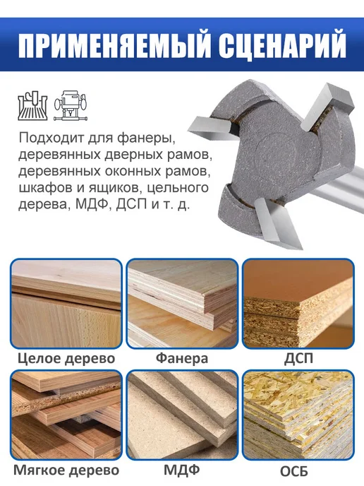 XCAN Фреза для выравнивания поверхностей и слэбов, 6х25,4х6,35мм, вариант, фото 6