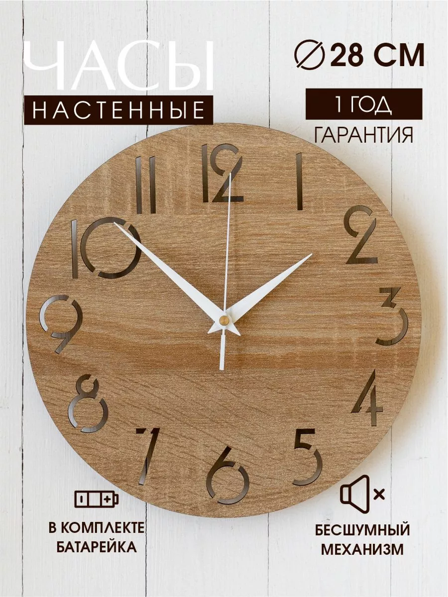 Настенные часы бесшумные