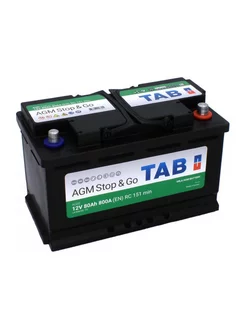 Аккумулятор TAB AGM 80R 12V 80Ач 800А 315x175x190 обр.пол