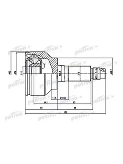 ШРУС наружный 28x58,5x24 Mazda 3 5