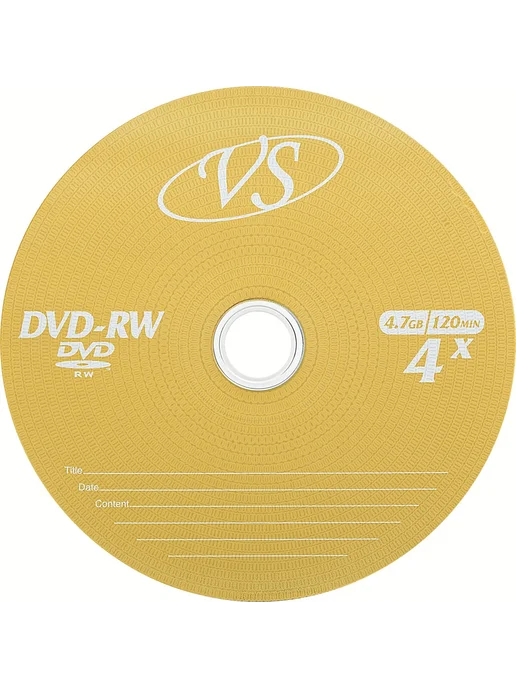 VS Оптический диск DVD-RW VSDVDRWSL501 DVD-RW, 5 шт, фото 3