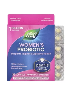 Womens Probiotic, Пробиотик для женщин,1 млрд КОЕ, 30 капсул Nature