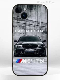 Чехол на IPHONE 14 Plus с принтом машина BMW