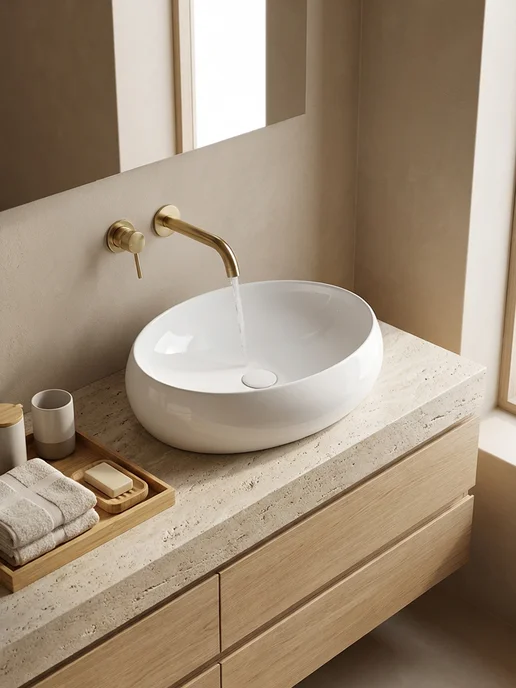Ceramicanova Раковина в ванную накладная Element 56х39 см, вариант, фото 8