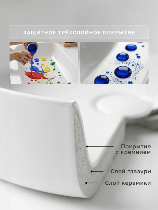 Ceramicanova Раковина в ванную накладная Element 51х39,5 см, вариант, фото 6