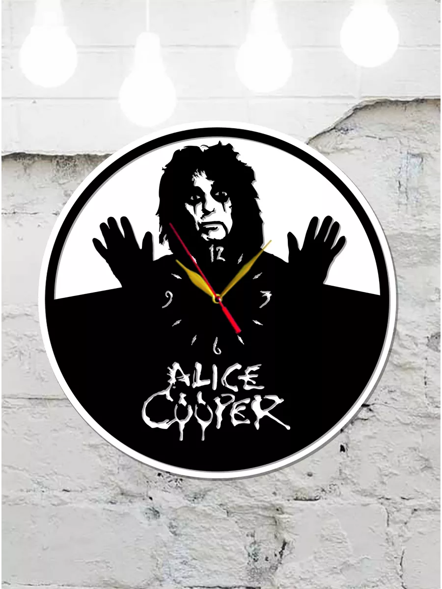 Настенные часы Alice Cooper, Элис Купер, Винсент Фурнье — фото 4