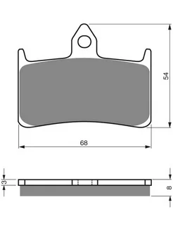 Колодки тормозные 069 S33 кросс TRW MCB593