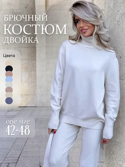 Костюм брючный теплый трикотажный двойка PRIMODONNA 249126726 купить за 3 156 ₽ в интернет-магазине Wildberries