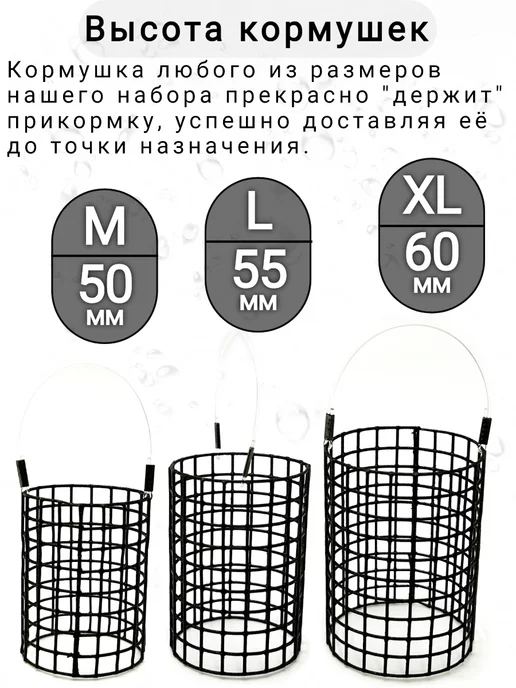 Рыболовная Империя Кормушки для рыбалки закормочные фидерные набор, черный, фото 4