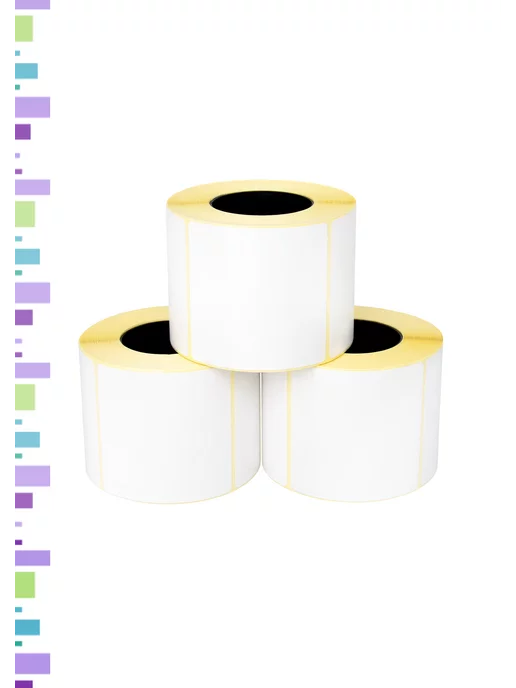 B-MALL Этикетки ПОЛУГЛЯНЕЦ 58х60 - 1 шт, 58x60, 3 шт