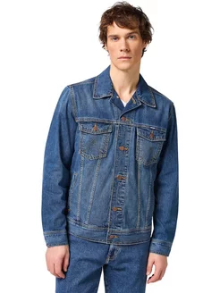 Джинсовая куртка Men Classic Jacket Wrangler 249158758 купить за 10 520 ₽ в интернет-магазине Wildberries