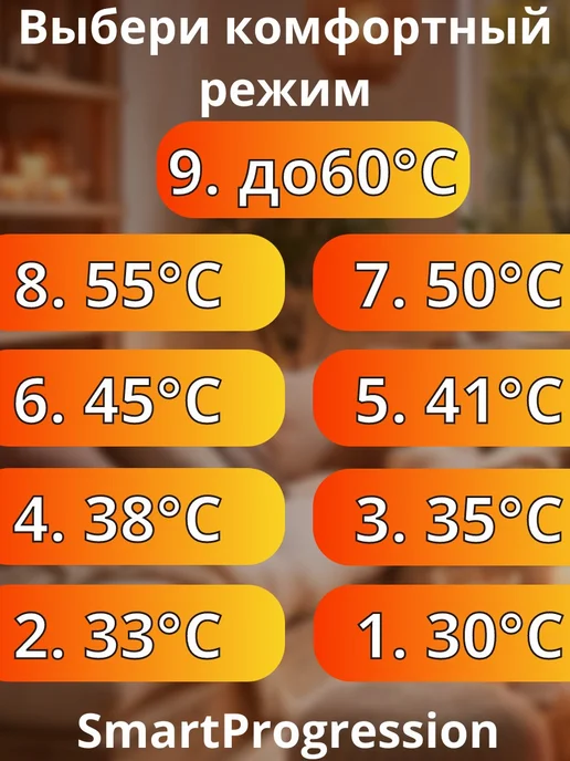SmartProgression Грелка электрическая для ног тела коврик с подогревом, серый, фото 5