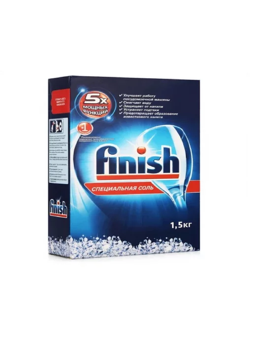 Calgonit Соль для посудомоечных машин (Калгонит) Finish, 1,5 кг-3шт, 1,5 кг, 3 шт, фото 2