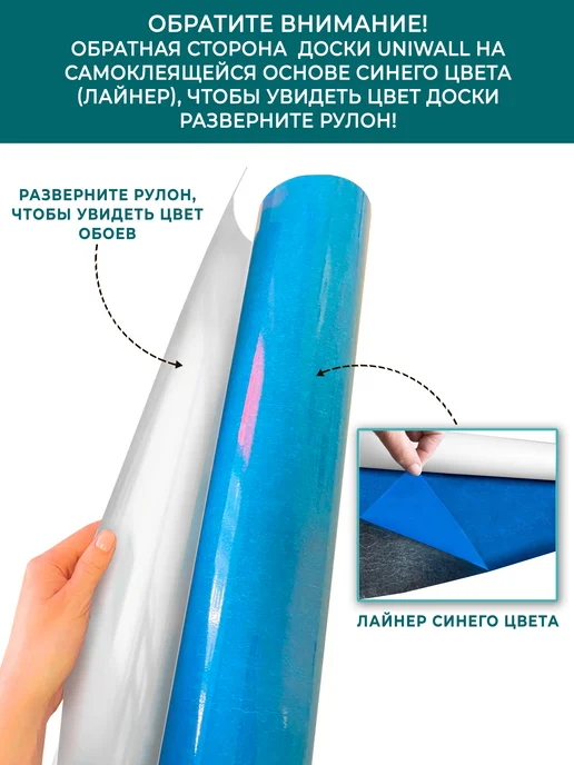 UNIWALL Доска магнитно-маркерная глянцевая самоклеящаяся 45х60, 120x200, фото 8