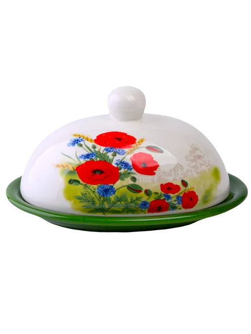 Масленка для сливочного масла с крышкой керамическая - фото 13