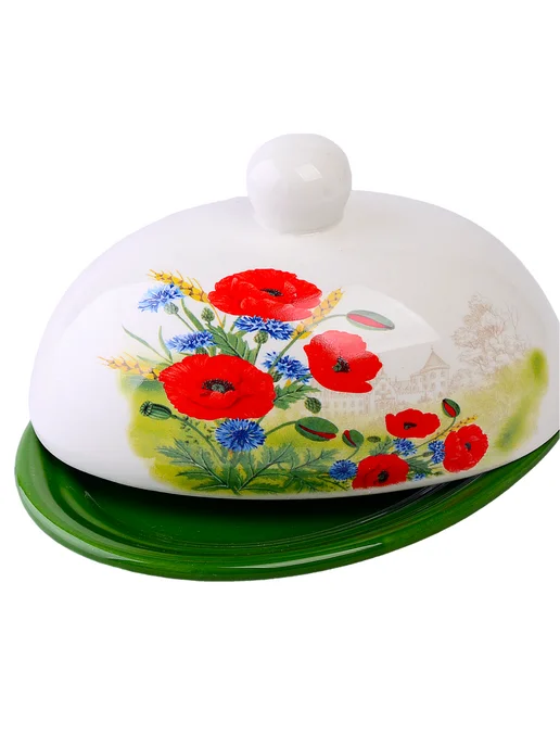 Масленка для сливочного масла с крышкой керамическая - фото 14