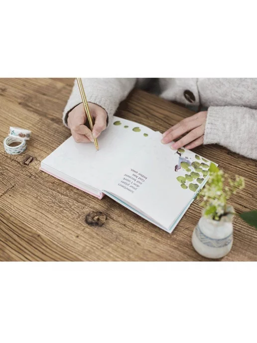 MyPads Подарочный набор блокнот, ручка, цветной скотч, розовый, фото 2