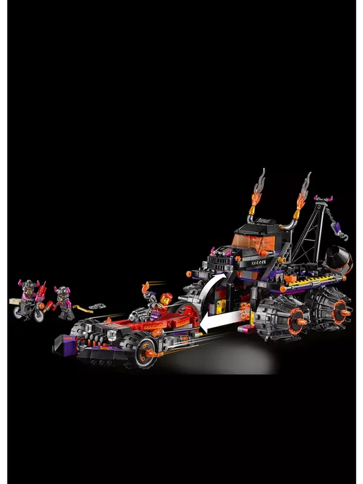 LEGO Конструктор Monkey Boy Огненный грузовик 1153 дет, вариант, фото 5