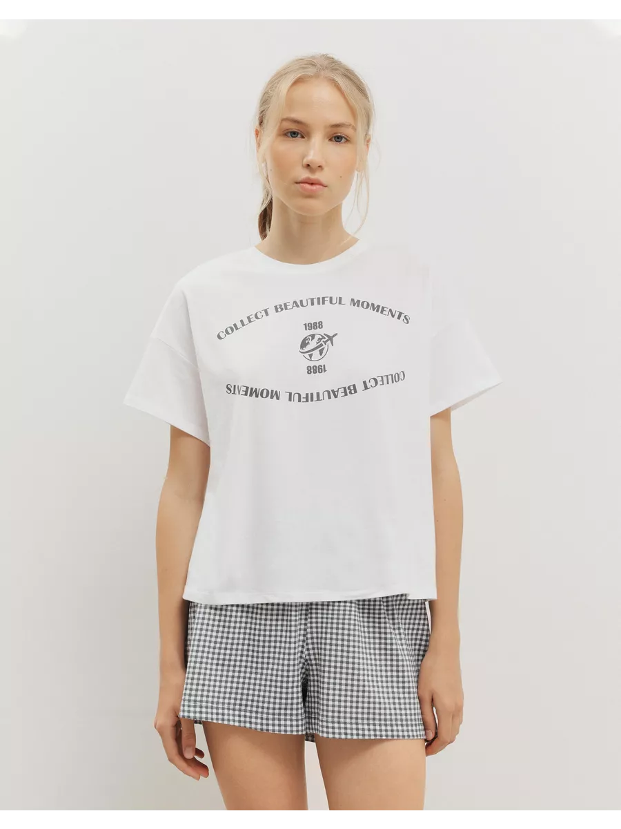 Пижама oversize с принтом