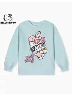 Мятный свитшот с принтом Hello Kitty