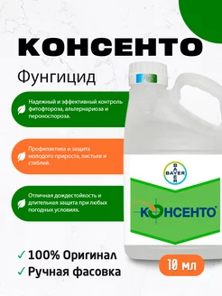 Фунгицид Консенто 10мл BAYER 249427586 купить за 111 ₽ в интернет-магазине Wildberries