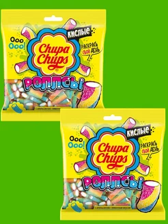 Мармелад "Роллсы", Chupa Chups, апельсин лимон, 100 г 2 уп