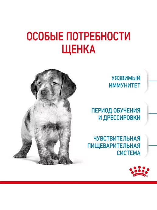 Сухой корм Royal canin для собак, средние, щенки, 14 кг, фото 6